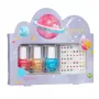 SOUZA! Conjunto de verniz de unhas Galaxy para criança - 3 vernizes à base de água, peel-off, com autocolantes