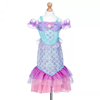 Souza! Vestido de fantasia de sereia Naiara para menina 3-4 anos