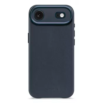 Capa traseira de pele Decoded para iPhone 17 Air com MagSafe - Navy Shadow