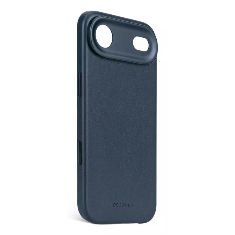 Capa traseira de pele Decoded para iPhone 17 Air com MagSafe - Navy Shadow