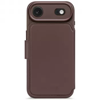 Carteira amovível com MagSafe Decoded para iPhone Air, castanho, pele
