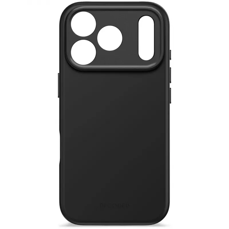 Capa traseira em silicone antimicrobiano Decoded para iPhone 17 Pro com MagSafe (Phantom Black)