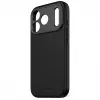 Capa traseira em silicone antimicrobiano Decoded para iPhone 17 Pro com MagSafe (Phantom Black)