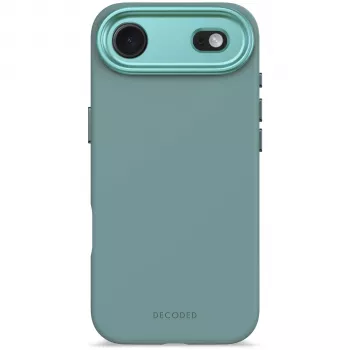 Capa traseira de silicone AntiMicrobial Decoded para iPhone 15 Pro Max, Retro Blue