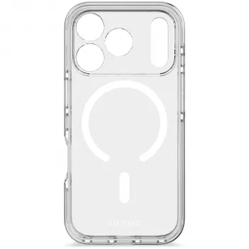 Capa traseira transparente DropTec Decoded para Apple iPhone 17 Pro com MagSafe