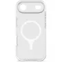 Capa traseira transparente DropTec Decoded para iPhone 17 Air, moldura branca