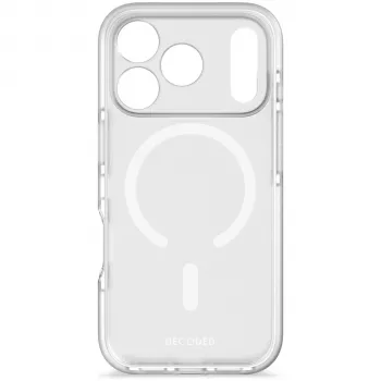 Decoded DropTec Capa Traseira Transparente para iPhone 17 Pro Max com MagSafe (Frosted White)