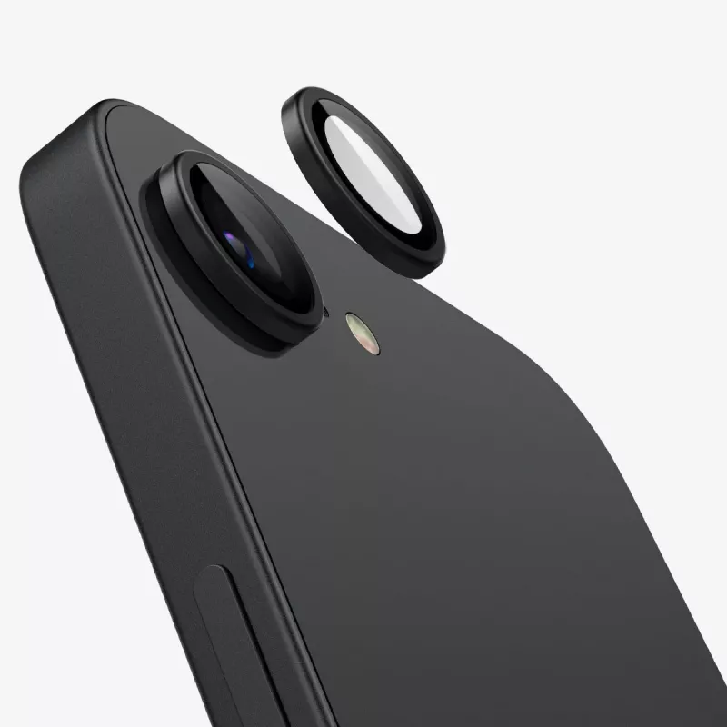 Spigen Optik Pro Glas.tR EZ Fit Protetor de Câmara Pack de 2 para iPhone 16E/17E Preto