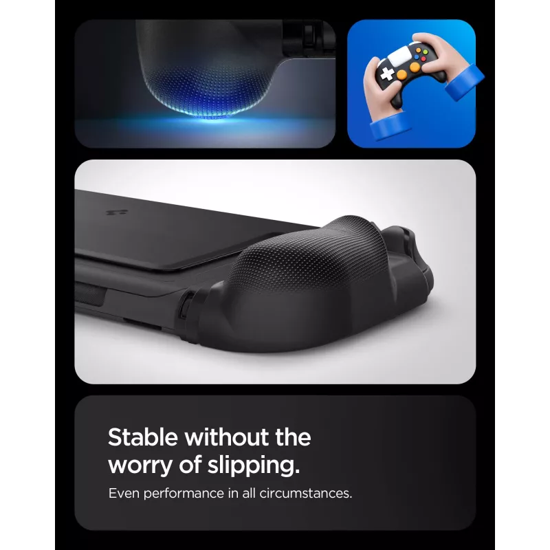 Spigen Dual Grip Capa para Nintendo Switch 2 - Preto
