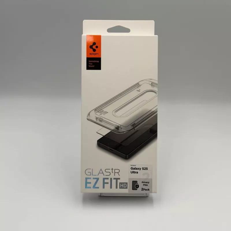 Spigen GLAS.tR EZ Fit HD Privacy Película de Privacidade para Samsung Galaxy S25 Ultra (2025) - Vidro Temperado