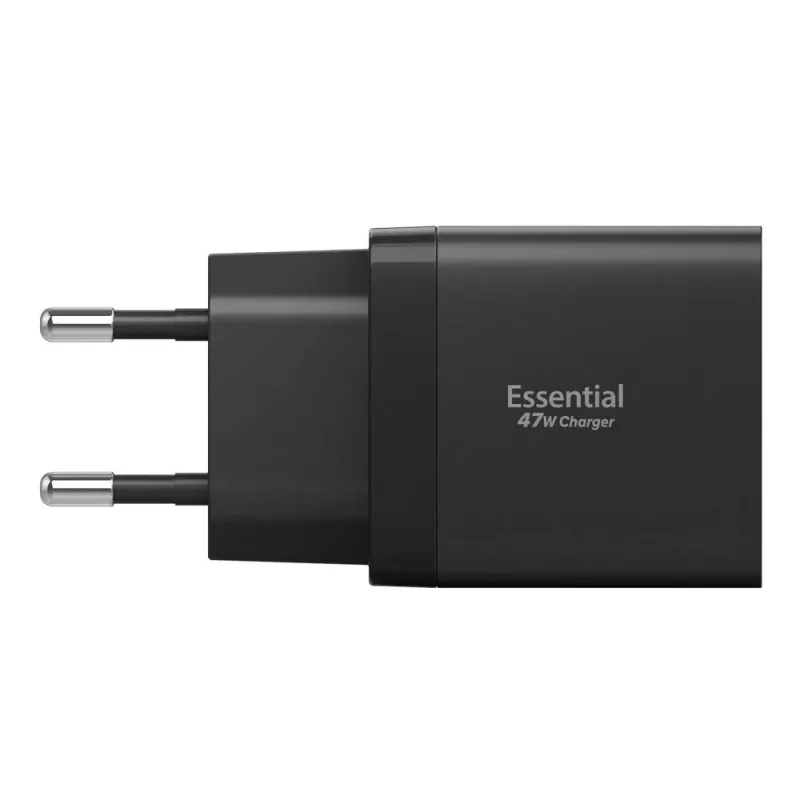 Carregador de rede de 2 portas SPIGEN ESSENTIAL EE472EU 47W preto