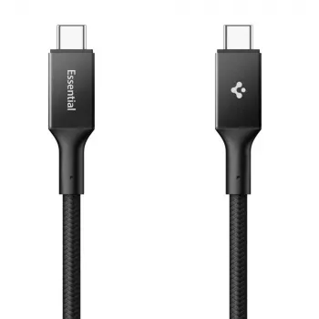 Cabo Spigen EB10010CC Essential USB-C para USB-C 100W 1m preto
