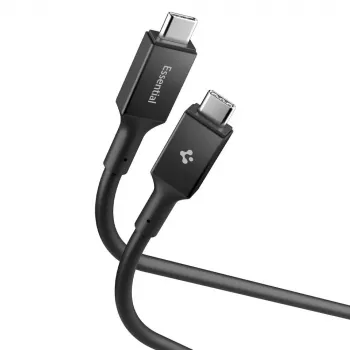 Cabo SPIGEN EB10020CC Essential USB-C para USB-C 100W 200cm preto