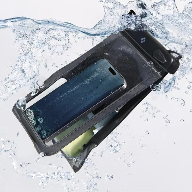 Capa universal à prova de água SPIGEN A603 preta