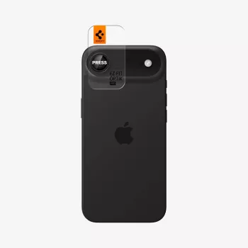 Proteção de câmara Spigen Optik Pro Glas.tR EZ Fit pack de 2 para iPhone Air, preto, AGL09863