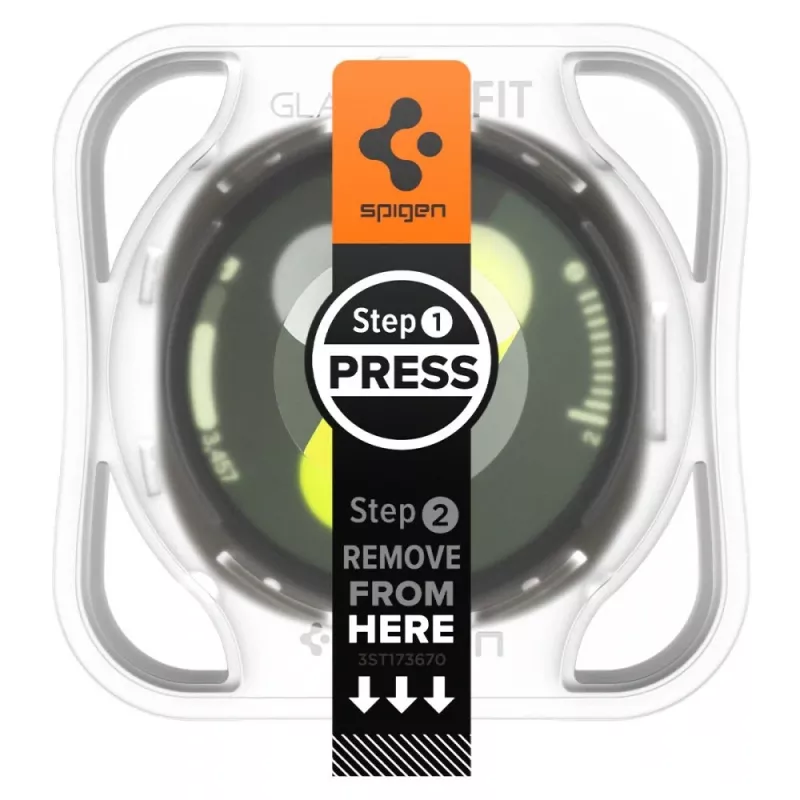 Protetor de ecrã em vidro Spigen GLAS.tR EZ Fit para Samsung Galaxy Watch 8 / Watch 9 (40 mm), 2 unidades (AGL09874)