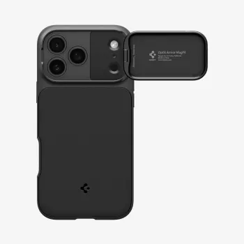 Spigen Optik Armor Mag MagSafe iPhone 17 Pro preto