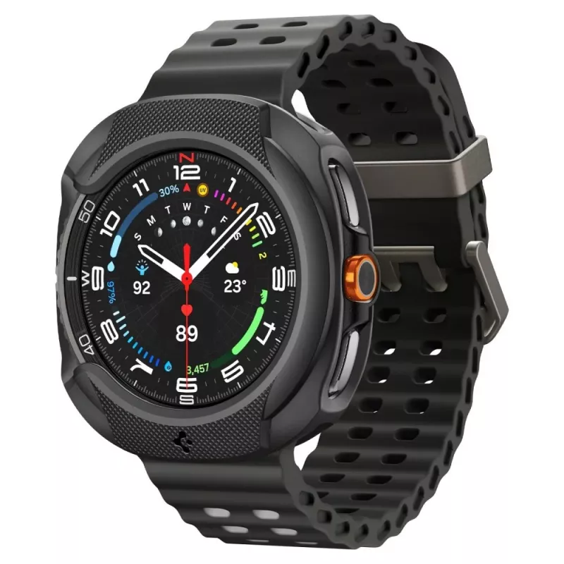 Capa Spigen Liquid Air para Samsung Galaxy Watch 8 Classic (46 mm), preto mate (ACS09841)