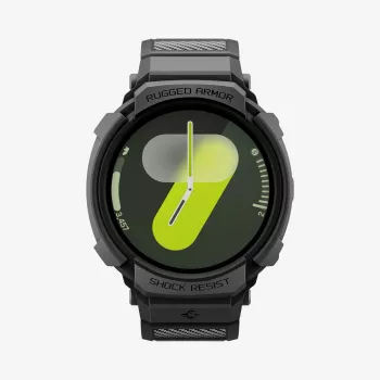 Pulseira Spigen Rugged Armor Pro para Samsung Galaxy Watch 8 44 mm preto