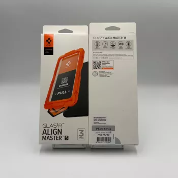 Película de proteção de ecrã em vidro temperado Spigen ALM GLAS.TR SLIM para Apple iPhone 17 Pro Max (pack de 3, transparente)