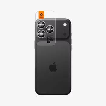 Protetor de câmara Spigen Optik Pro Glas.tR EZ Fit pack de 2 para iPhone 14 Pro / Max, 15 Pro / Max, 16 Pro / Max, 17 Pro / Max - prateado