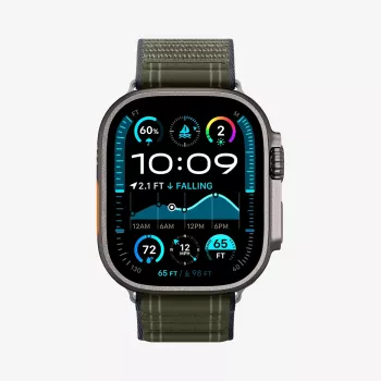 Pulseira SPIGEN WBF0 para Apple Watch 8/9/10/11/SE/Ultra (44/45/46/49 mm), verde