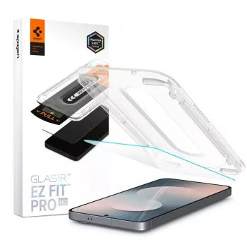 Película de proteção de ecrã em vidro temperado Spigen Glas.tR EZ Fit Pro HD para Samsung Galaxy S25 FE - transparente (pack de 2)