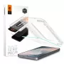 Película de proteção de ecrã em vidro temperado Spigen Glas.tR EZ Fit Pro HD para Samsung Galaxy S25 FE - transparente (pack de 2)