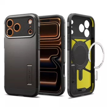 Capa Spigen Tough Armor T Mag Magsafe iPhone 17 Pro Max Gunmetal