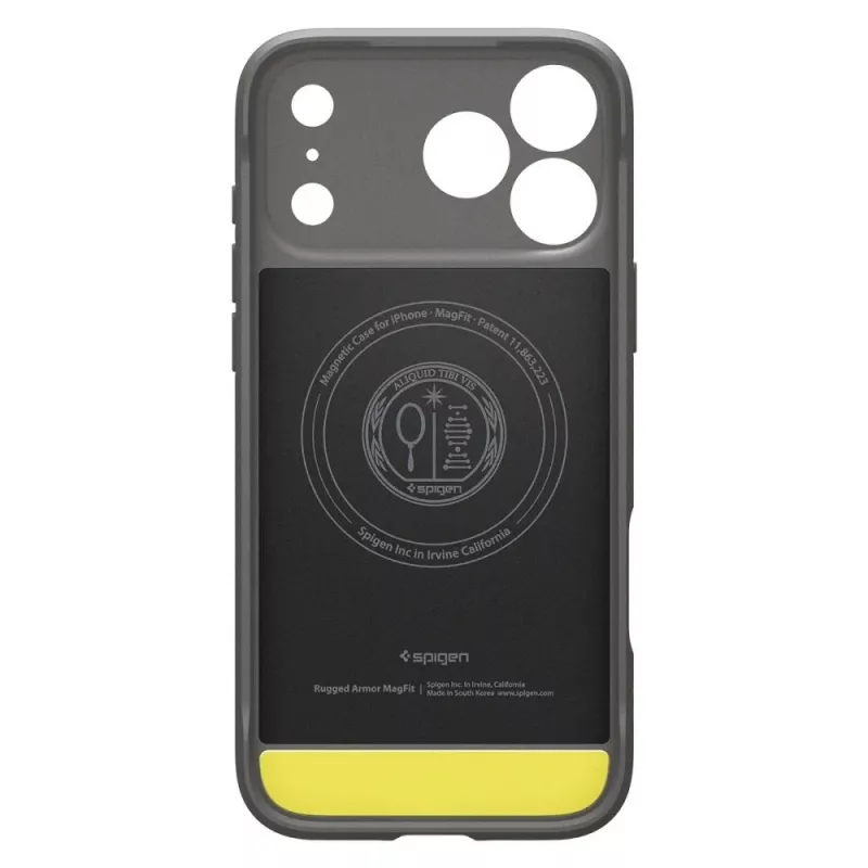 Capa Spigen Rugged Armor Mag MagSafe iPhone 17 Pro cinzenta