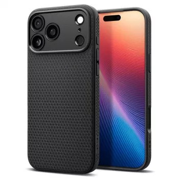 Capa Spigen Liquid Air iPhone 17 Pro Matte Black