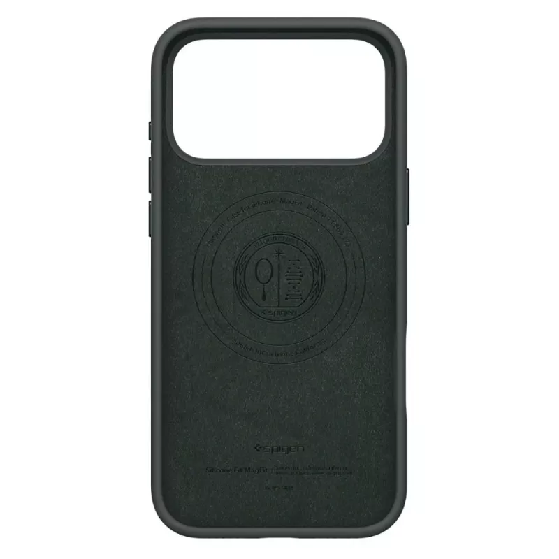 Capa Spigen Silicone Fit Mag MagSafe iPhone 17 Pro Abyss Green