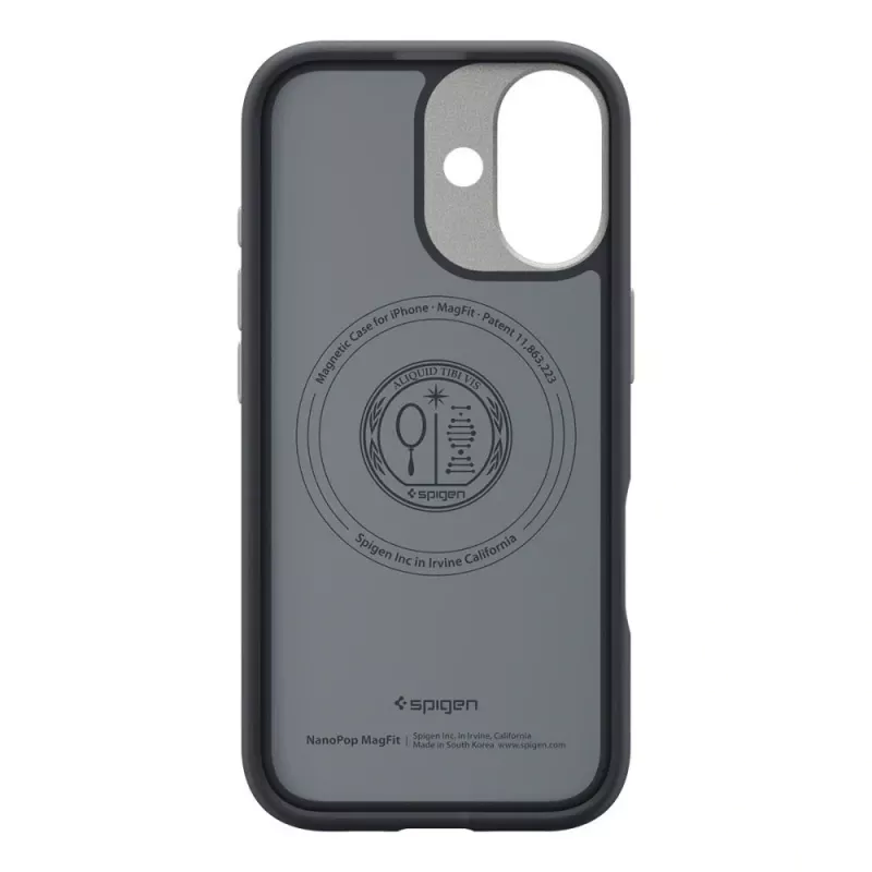Spigen Nano Pop Mag Magsafe Capa para iPhone 17 Black Sesame