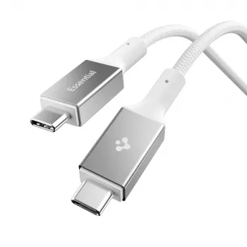 SPIGEN EB10015CC Essential cabo USB-C para USB-C 100W 150cm branco