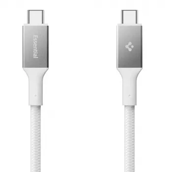 SPIGEN EB10015CC Essential cabo USB-C para USB-C 100W 150cm branco