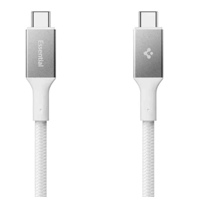 SPIGEN EB10015CC Essential cabo USB-C para USB-C 100W 150cm branco