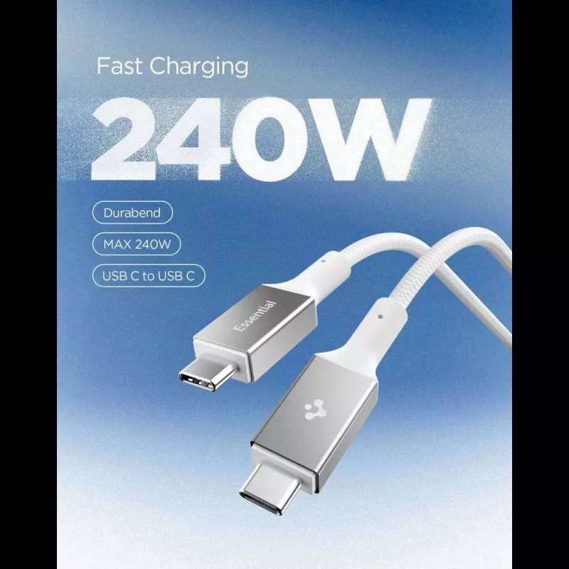 SPIGEN EB24015CC Essential cabo Type-C 240W 150cm branco