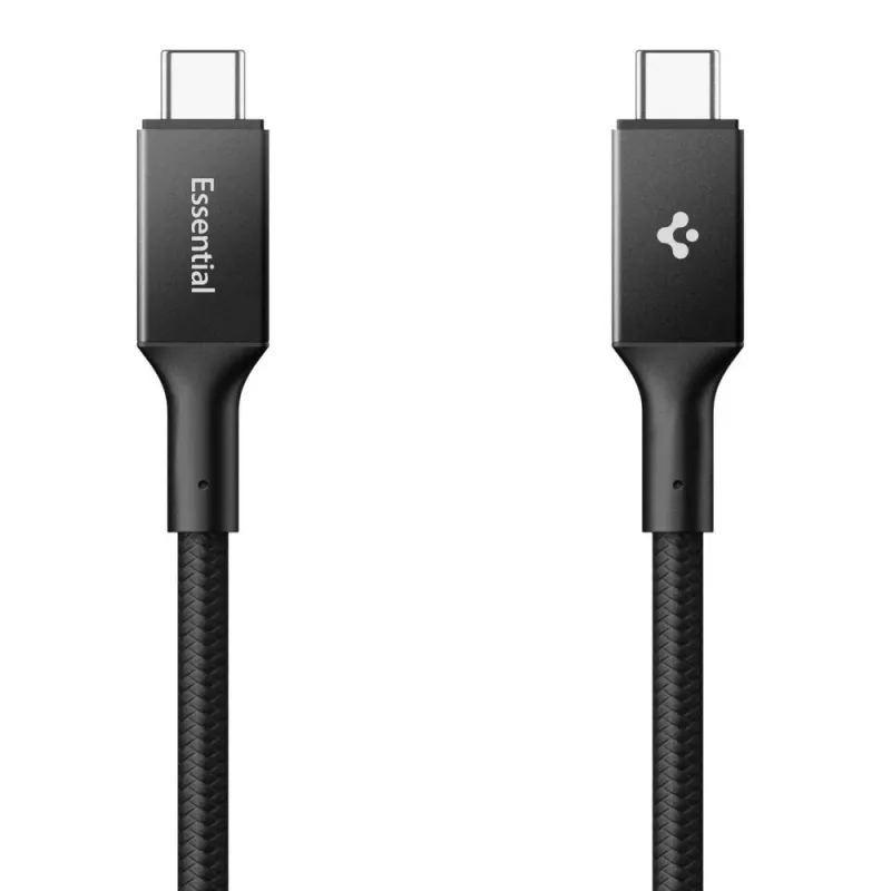 SPIGEN EB24015CC Essential cabo USB-C para USB-C 240W 150cm preto