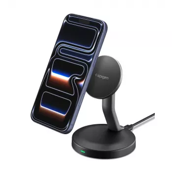 SPIGEN EF151MS Essential Magnetic MagSafe Wireless Carregador 15W Black