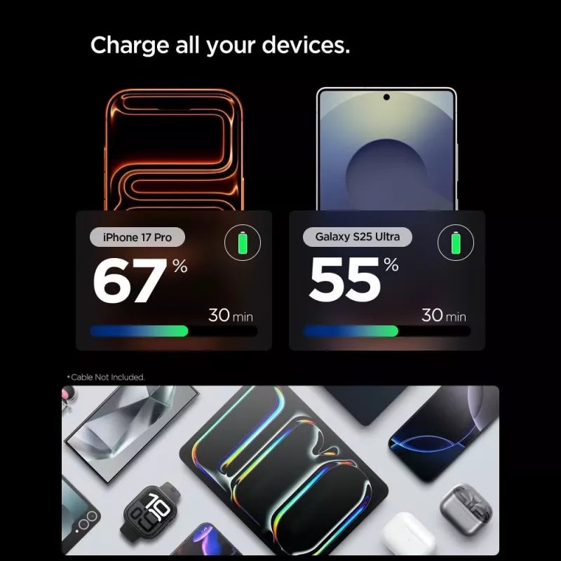 SPIGEN EE301EU-GAN ESSENTIAL Carregador de Rede 1-PORT 30W GUNMETAL