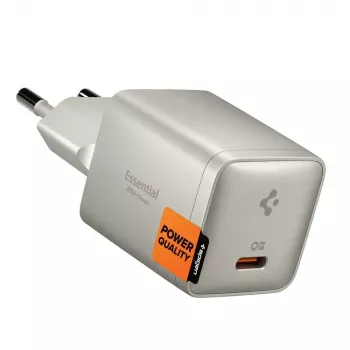 Carregador de rede Spigen EE301EU-GAN ESSENTIAL 1-PORT 30W Natural Titanium