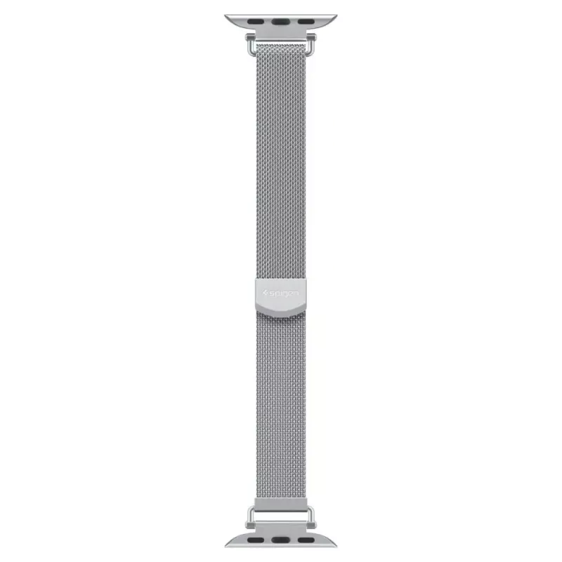 Spigen WBM4 bracelete de aço inoxidável para Apple Watch 8/9/10/11/SE (40/41/42mm) prateado