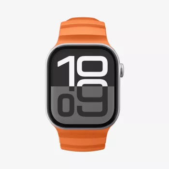 Spigen WBS2 bracelete para Apple Watch com capa integrada para Apple Watch 8/9/10/11/SE/Ultra (44/45/46/49mm) laranja