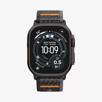 Pulseira Spigen Athlex Air 2 para Apple Watch 44/45/46/49 mm Active Black/Orange