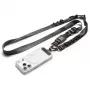 Correia de tiracolo universal Spigen DA30M Lanyard Strap preta