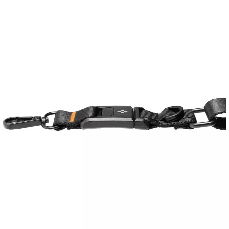 Correia de tiracolo universal Spigen DA30M Lanyard Strap preta