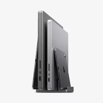 Suporte vertical para portátil SPIGEN LD208S4 cinzento sideral