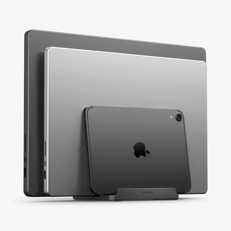 Suporte vertical para portátil SPIGEN LD208S4 cinzento sideral