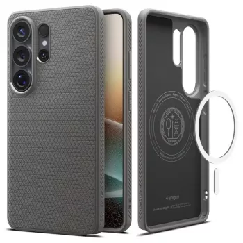 Capa Spigen Liquid Air Mag MagSafe Galaxy S26 Ultra Marble Grey