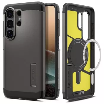 Capa Spigen Tough Armor Mag MagSafe Galaxy S26 Ultra Gunmetal